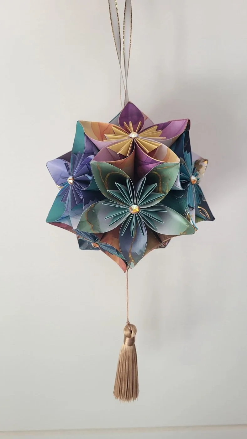 Suspension florale Éclats de gemmes